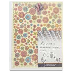 Elan Transfers Overglaze Decal Sheet - Flower Power - front of packaging