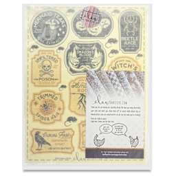 Elan Transfers Overglaze Decal Sheet - Halloween Labels - front of packaging