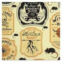 Elan Transfers Overglaze Decal Sheet - Halloween Labels - close-up