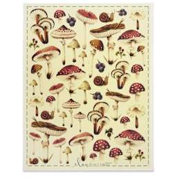Elan Transfers Overglaze Decal Sheet - Mushrooms