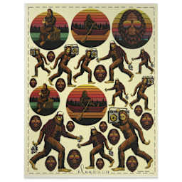 Elan Transfers Overglaze Decal Sheet - Bigfoot