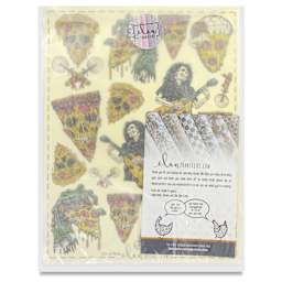 Elan Transfers Overglaze Decal Sheet - Horror Pizza - front of packaging