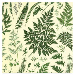 Elan Transfers Overglaze Decal Sheet - Ferns - close-up