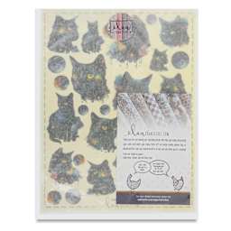 Elan Transfers Overglaze Decal Sheet - Celestial Cats - front of packaging