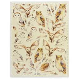 Elan Transfers Overglaze Decal Sheet - Owls