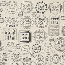 Elan Transfers Underglaze Transfer Sheet - Handmade, Black - close-up