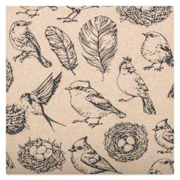 Elan Transfers Underglaze Transfer Sheet - Nests, Assorted Colors close up