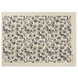 Elan Transfers Underglaze Transfer Sheet - Ginkgo Leaves, Black