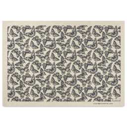 Elan Transfers Underglaze Transfer Sheet - Butterflies, Black