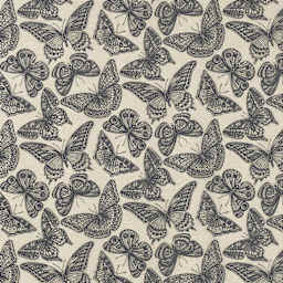 Elan Transfers Underglaze Transfer Sheet - Butterflies, Black - close-up