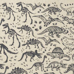 Elan Transfers Underglaze Transfer Sheet - Dinosaurs, Black - close-up