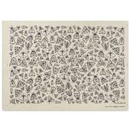 Elan Transfers Underglaze Transfer Sheet - Moths, Black