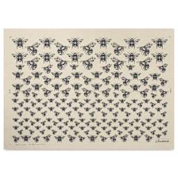 Elan Transfers Underglaze Transfer Sheet - Bees, Black