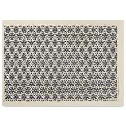 Elan Transfers Underglaze Transfer Sheet - Floral Wallpaper, Black