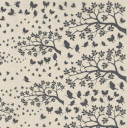 Elan Transfers Underglaze Transfer Sheet - Falling Butterflies, Black - close-up