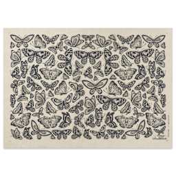 Elan Transfers Underglaze Transfer Sheet - Butterflies in Flight, Black