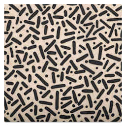 Elan Transfers Underglaze Transfer Sheet - Sprinkles, Black close up