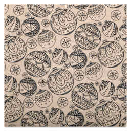 Elan Transfers Underglaze Transfer Sheet - Ornaments, Black close up