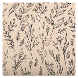 Elan Transfers Underglaze Transfer Sheet - Branches, Black close up