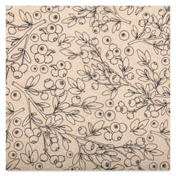 Elan Transfers Underglaze Transfer Sheet - Blueberries, Black close up