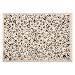 Elan Transfers Underglaze Transfer Sheet - Snowflakes, Black