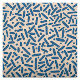 Elan Transfers Underglaze Transfer Sheet - Sprinkles, Blue close up