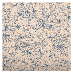 Elan Transfers Underglaze Transfer Sheet - Blueberries, Blue close up