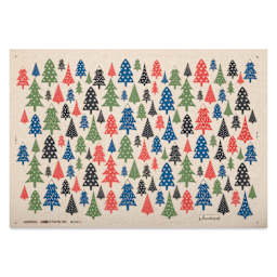 Elan Transfers Underglaze Transfer Sheet - Holiday Trees, Assorted