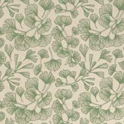 Elan Transfers Underglaze Transfer Sheet - Ginkgo Leaves Green - close-up