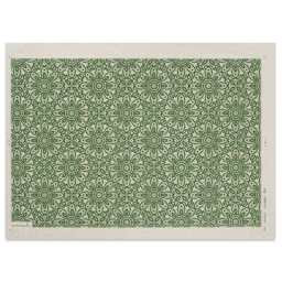 Elan Transfers Underglaze Transfer Sheet - Lace, Green