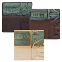 Blick Mid-Fire Stoneware Clay, glazed chips