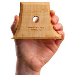 Garrity Tools Wood Unfoot Rib - Unfoot 2, in a hand