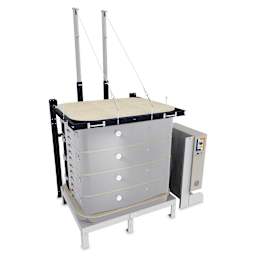 L&L Davinci Rectangular Kiln - T2336-D, Cone 10, 208V-3P, 82.7A, 36" H x 35-1/4" W x 26-1/2" D - with lid closed
