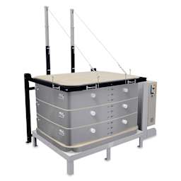 L&L Davinci Rectangular Kiln - T3427-D, Cone 10, 240V-1P, 103.9A, 27" H x 43-1/2" W x 30-1/2" D - with lid closed