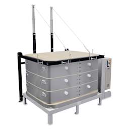 L&L Davinci Rectangular Kiln - T3427-D, Cone 10, 208V-1P, 119.9A, 27" H x 43-1/2" W x 30-1/2" D - with lid closed