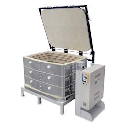 L&L Davinci Rectangular Kiln - T3427-D, Cone 10, 208V-1P, 119.9A, 27" H x 43-1/2" W x 30-1/2" D