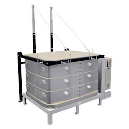 L&L Davinci Rectangular Kiln - T3427-D, Cone 10, 208V-3P, 119.9A, 27" H x 43-1/2" W x 30-1/2" D - with lid closed