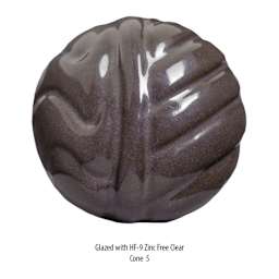 Amaco No. 32 Dark Chocolate Stoneware Clay - Glazed with HF-9 Zinc-Free Clear, Fired to Cone 5