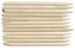 Wooden Modeling Tools - Set of 12 shown horizontally