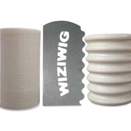WiziWig Tools Multi-Functional Richard Metal Potter’s Rib used on clay