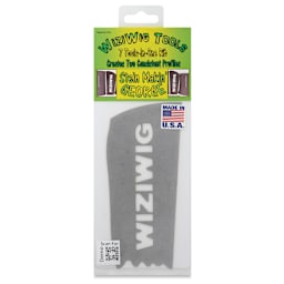 WiziWig Tools Stein Makin’ George Metal Potter’s Rib - Regular, 3" x 7", front of packaging
