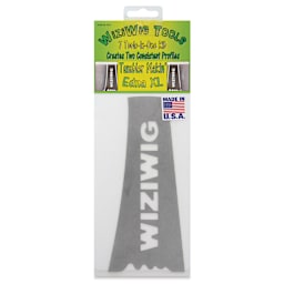 WiziWig Tools Tumbler Makin’ Edna Metal Potter’s Rib - XL, 3-1/4" x 7-1/8", front of packaging