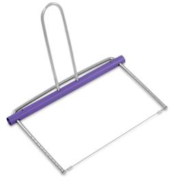 Amaco Adjustable Clay Slicer - Angled view with guide bar adjusted to widest point