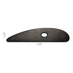 Mudtools Polymer Platter Rib - Small, Black - dimensions