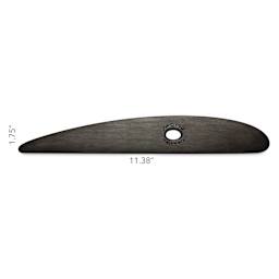Mudtools Polymer Platter Rib - Large, Black - dimensions