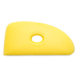 Mudtools Polymer Ribs - Side view of Yellow Soft Texture rib in Shape 4