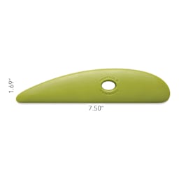 Mudtools Polymer Platter Rib - Small, Green - dimensions