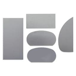 Richeson Stainless Steel Scrapers - Set of 5