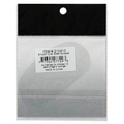 Richeson Stainless Steel Scrapers - Oval, Smooth, 4" x 2" (Back of package)