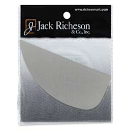 Richeson Stainless Steel Scrapers - Pointed Half Moon, 2" x 4-5/8" (Front of package)
